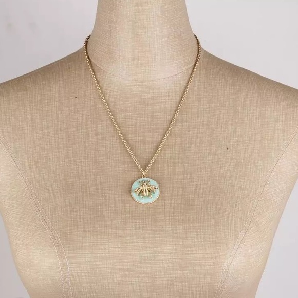 NWT Honey Bee Earrings | Gold + Emerald Green - Picture 10 of 16